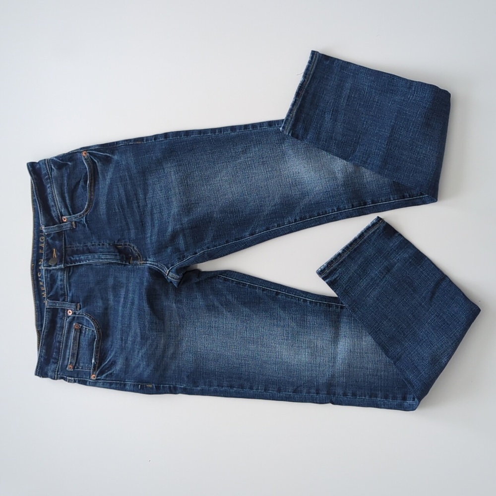 American Eagle Skinny Fit Jeans Next Level Flex Dark Wash size 34 x 34